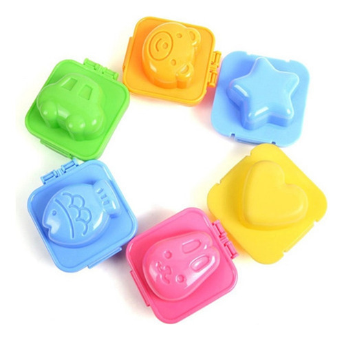 * . Molde De Arroz De Sushi Em Forma De Ovo Cozido, 6 Peças