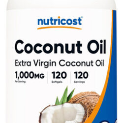 Nutricost Cápsulas Softgel De Óleo De Coco (1000mg) 120 Soft