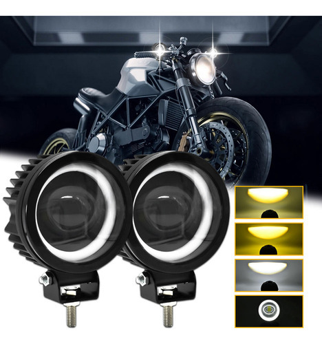 Faróis De Motocicleta, Quadriciclos, Barcos, Suvs.pack Round - Imagem 6