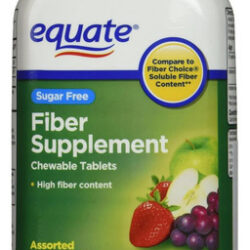 Equate - Suplemento De Fibra, 90 Comprimidos Mastigáveis ??(