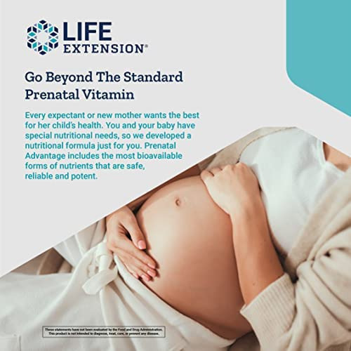 Suplemento Life Extension Prenatal Advantage Vitamina Pré-n - Imagem 6