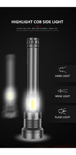 Lanterna Tática Super Poderosa Usb Recarregável - Imagem 7