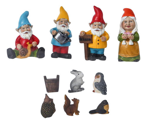 Para Anão Ornamentos Cartoon Resina Decoração Jardim Pátio