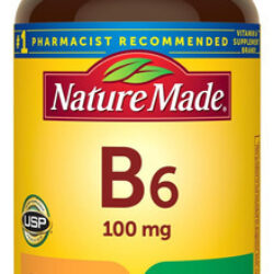 Vitamina B6 Feita Na Natureza, 100 Mg, Suplemento Alimentar
