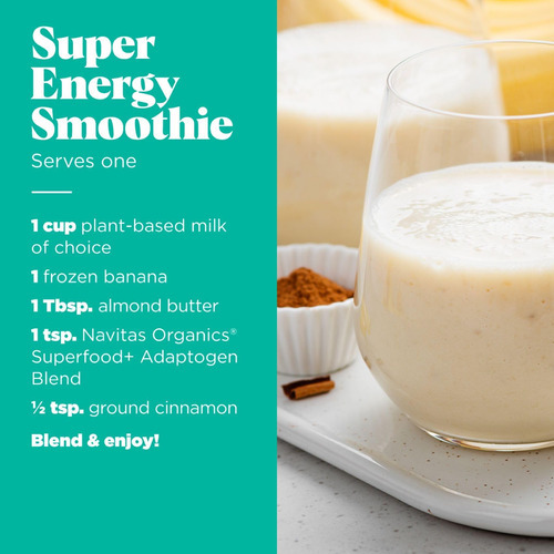 Navitas Organics Superfood + Mistura Adaptogen Para Suporte - Imagem 4