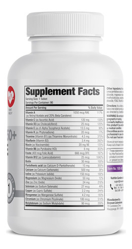 Bronson One Daily Womens 50+ Multivitamínico Multimineral C - Imagem 2