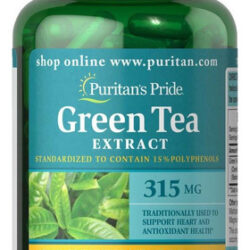 Extrato Padronizado De Chá Verde Puritans Pride 315 Mg, Supl