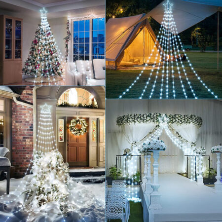 Decoração Solar De Natal Led Strip Light Enfeites De Árvore — foto 18