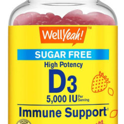 Wellyeah Vitamina D3 Sem Açúcar 5.000 Ui (125mcg) Gomas De F