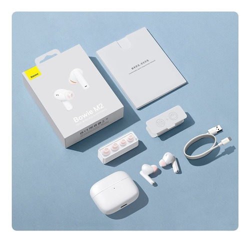 Fones De Ouvido Bluetooth Baseus M2 Tws Cancelamento De Ruíd - Imagem 10