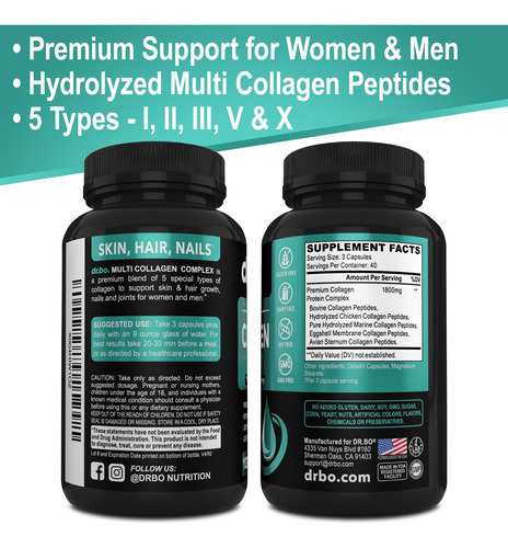 Peptídeos Multi -colágeno Para Mulheres E Homens - Tipo I, I - Imagem 9