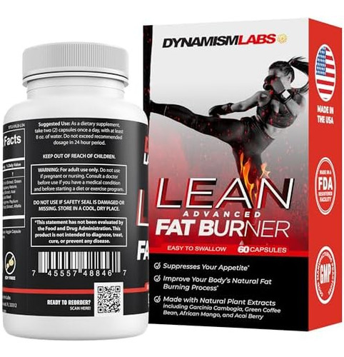 Dynamism Labs Lean Advanced Fat Burner | Extrato De Garcinia - Imagem 4