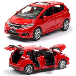 Honda Fit Gk5 Miniatura Metal Carros Com Luzes E Som 1/32