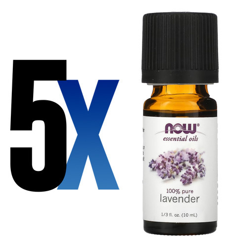 Óleo De Lavanda Now Foods 10ml 100% Puro Importado 5un - Imagem 2