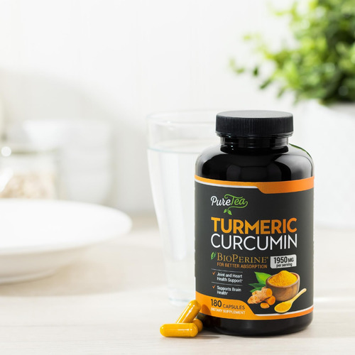 Curcumina De Cúrcuma Com Bioperine 1950 Mg, 95% De Curcuminó - Imagem 9
