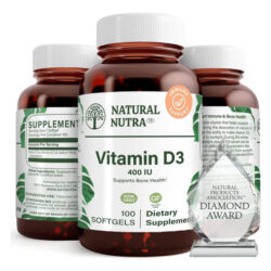 Natural Nutra Supreme Vitamina D3 400 Ui Softgels, Suporte I