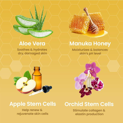 Gel De Aloe Vera Honeyskin 100% Puro Para Pele 1,89 L Com Me - Imagem 3