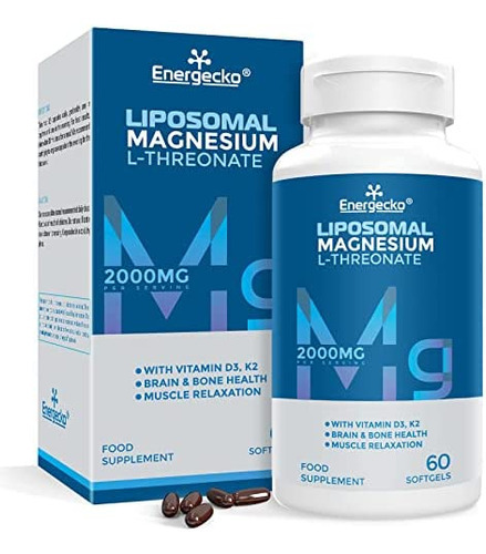 Cápsulas Softgel De L-treonato De Magnésio Lipossomal 2000m