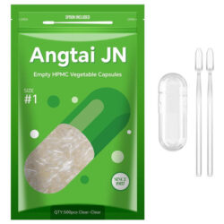 Cápsulas Vazias Angtai Jn Tamanho 1 - Cápsulas Veganas Vazia