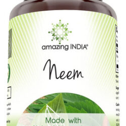 Suplemento Amazing India Neem 500mg 120 Cápsulas Vegetais