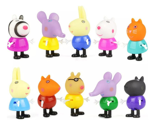 Conjunto De Bonecas Kit 34 Personagens Da Família Peppa Pig - Imagem 9