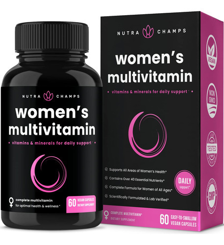 Suplemento Multivitamínico Nutrachamps, Diário, Vegano Para