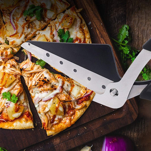 Tesoura Espátula Cortador De Pizza 2 Em 1 Gourmet- - Imagem 10