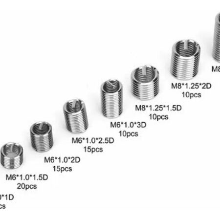 Inserção De Rosca Helicoidal M6-m8/1d-3d 110 Unidades - Imagem 4