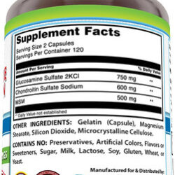 Pure Naturals Glucosamina Condroitina + Suplemento Msm | 185