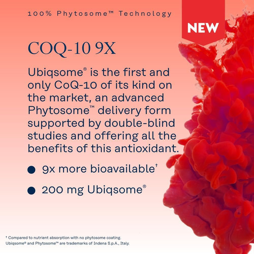 Solaray Coq-10 Phytosome - 9x Absorção Coqmg - Suplemento An - Imagem 3