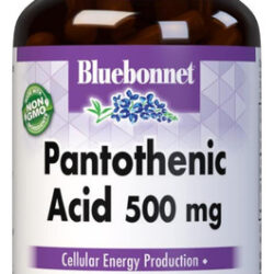 Ácido Pantotênico Bluebonnet 500 Mg Cápsulas Vegetais, 90 Co