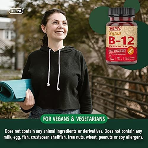 Vitamina B-12 Marca Deva, 1000 Mcg, 90 Comprimidos - Imagem 6