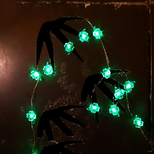 String Lights Decor, Trevo De 4 Folhas, 50 Leds, Mão Decorat - Imagem 9