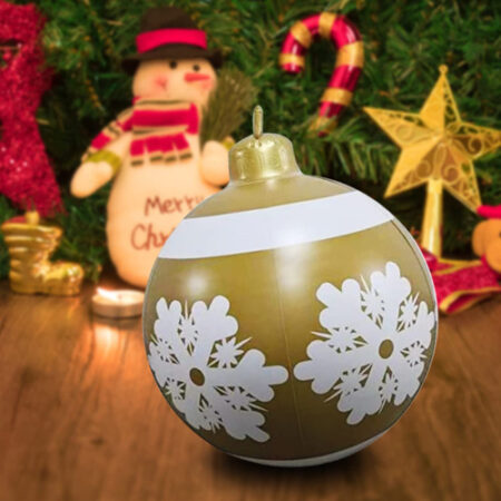 Enfeites De Bola Decorados De Natal Infláveis De Pvc Grandes - Imagem 37