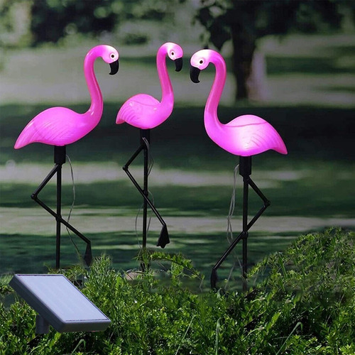 Luz Solar De Jardim Em Forma De Flamingo Luz Solar Que Muda - Imagem 9