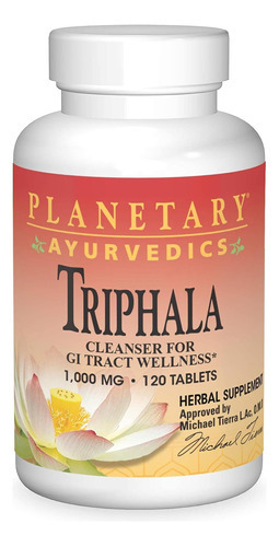 Ayurvédica Planetária, Triphala 1000mg - 120 Tabletes