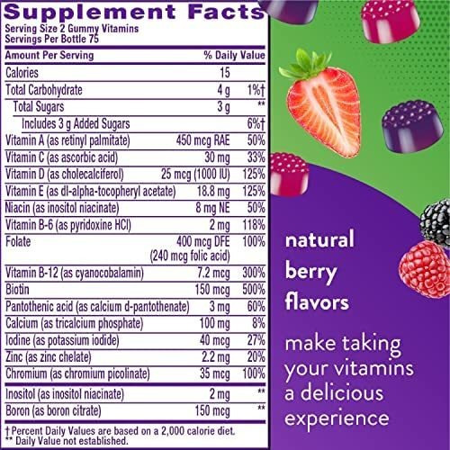 Vitamina B-12 Marca Vitafusion, 7,2 Mcg, 150 Pastilhas - Imagem 3