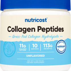 Colágeno Em Pó Nutricost Grass-fed 120 Ml Tipo I, Tipo Iii