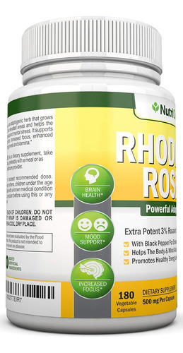 Nutrionn Rhodiola Rosea - 500mg - 180 Cápsulas Veganas - 3% - Imagem 7