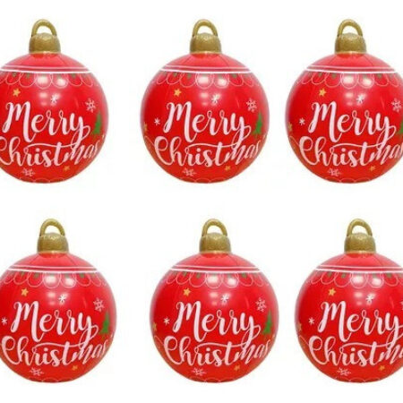 Decoração Exterior De Bola De Natal Inflável Grande 6 Peç - Imagem 10