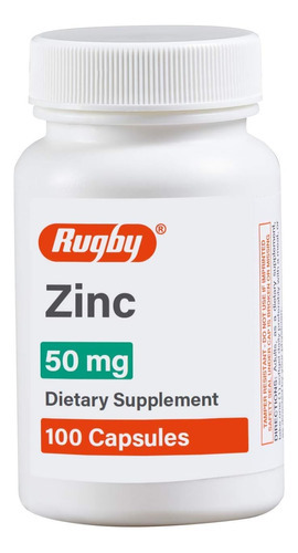 Rugby Zinc 50 Mg, 100 Cápsulas