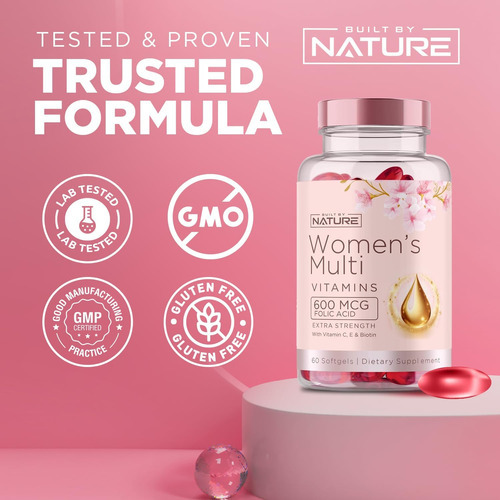 Vitaminas Da Natureza Para Mulheres - Suplemento Multivitamí - Imagem 4