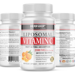 Vitamina C Lipossomal - 2100 Mg, 180 Cápsulas Vegetais Abso