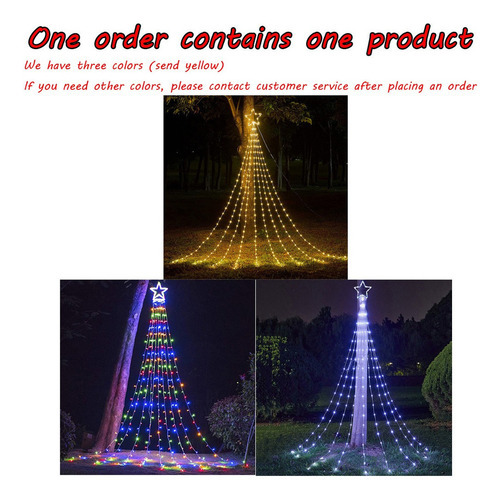 Decorações De Natal, Luzes Led De Estrela De Árvore De Natal - Imagem 2