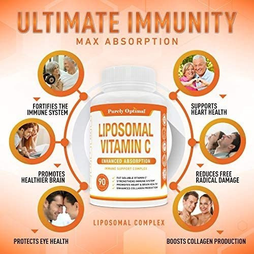 Suplemento Lipossomal Premium De Vitamina C - Absorção, Vit - Imagem 3