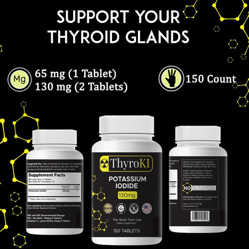 Comprimidos De Iodeto De Potássio Thyroki 130 Mg (150 Compri - Imagem 4
