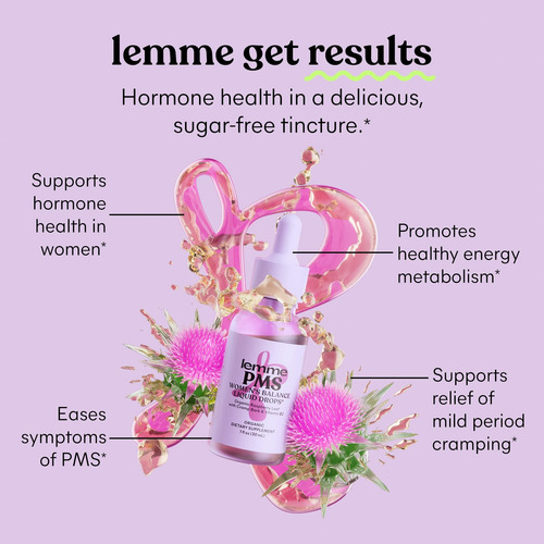 Equilíbrio Hormonal Lemme Pms Para Mulheres, Gotas Líquidas, - Imagem 3
