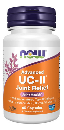 Now Foods Supplements, Uc-ii Advanced Joint Relief Com Colág