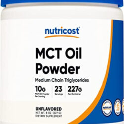 Óleo Mct Em Pó Nutricost Premium 227g Keto Cetose Cetogênica