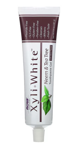 Creme Dental Now Foods Xyliwhite Neem E Tea Tree, 6,4oz 2un - Imagem 3